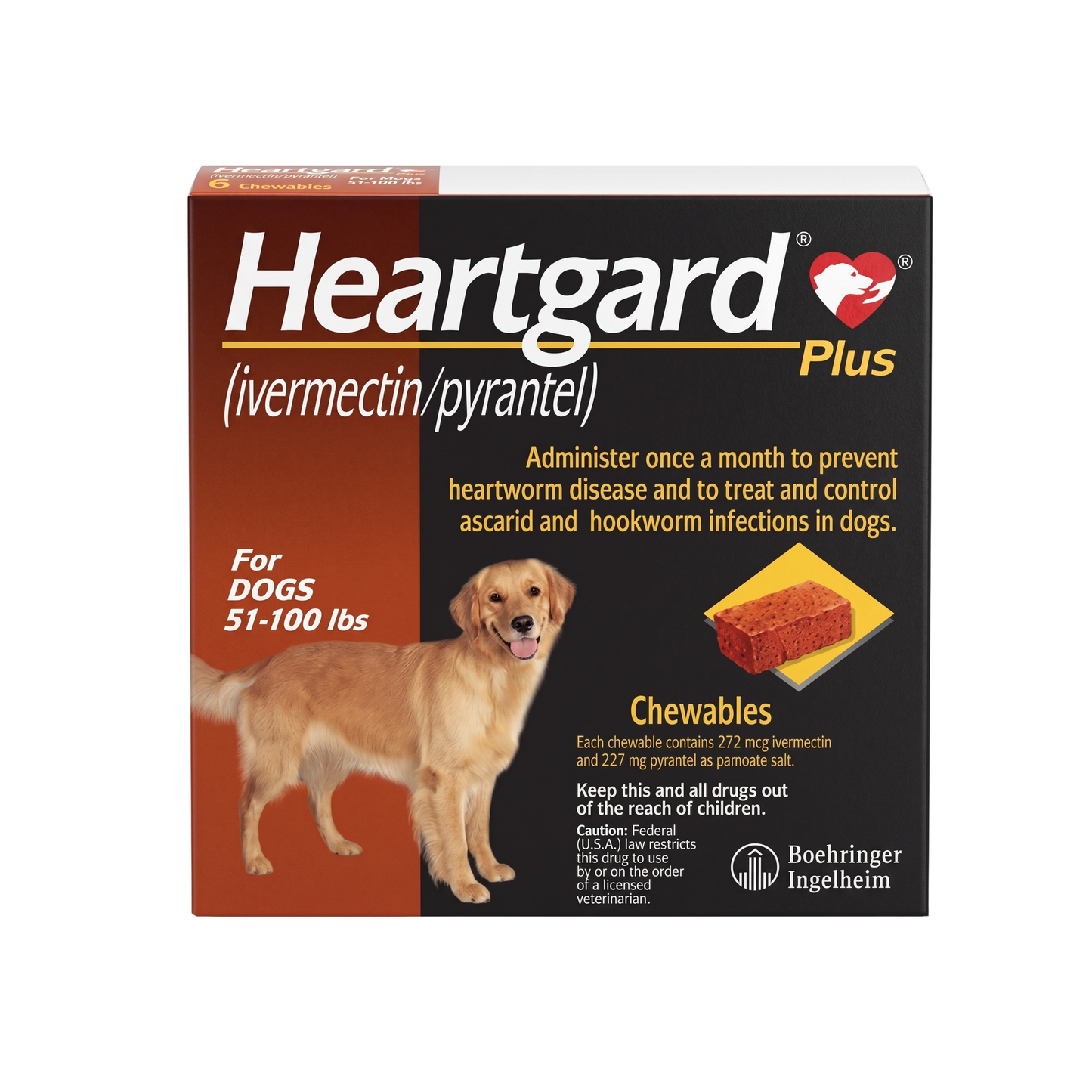 Heartgard Plus 272 Mg Chocolate Caja de 1 Tableta