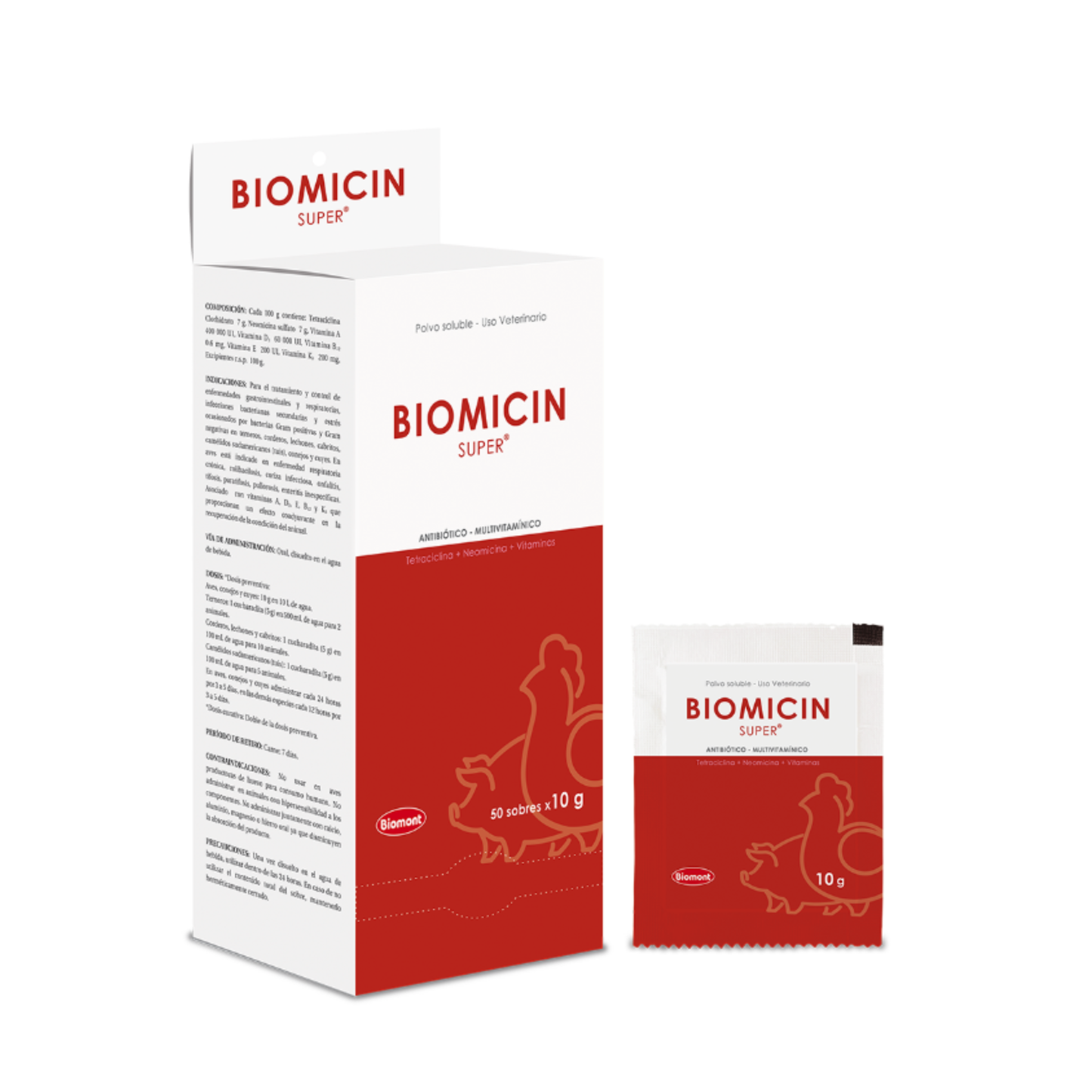 Biomicin Super / Cja 50 Sobres 10 Gr