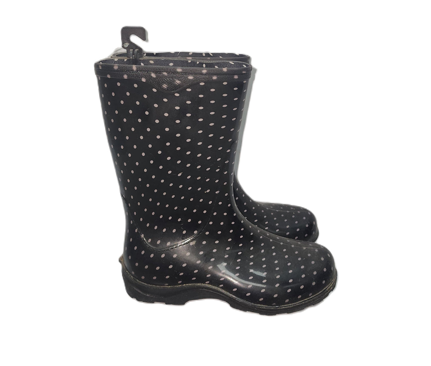 Bota Negra Con Escarcha para Jardin SZ6