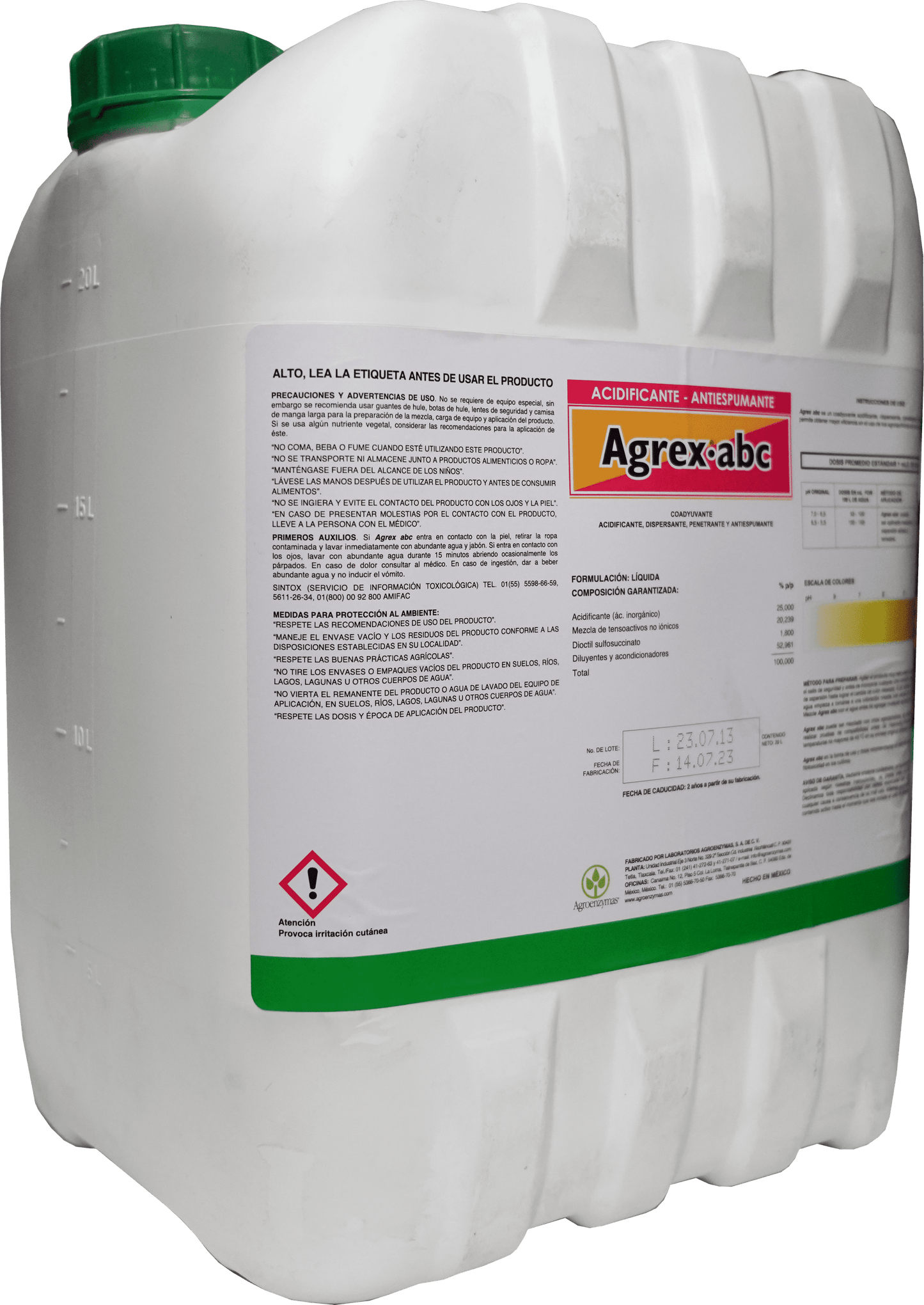 Agrex Abc 20 Litros