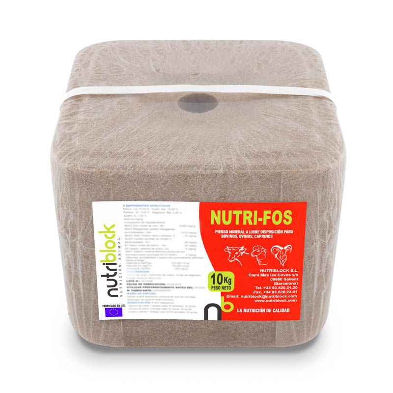 Bloque de Sal Mineral Nutri-Fos 10kg