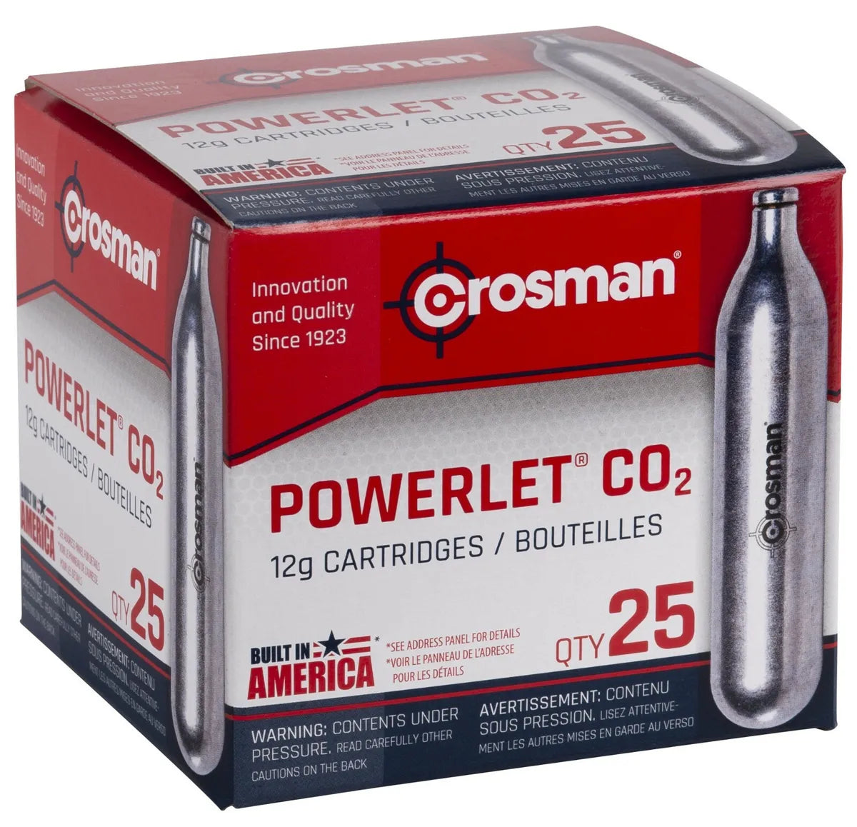 Cartuchos Powerlet 12Gr, Co2 / 25Un