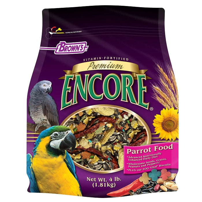 Alimento Browns Encore Premium Loro 4 Lb