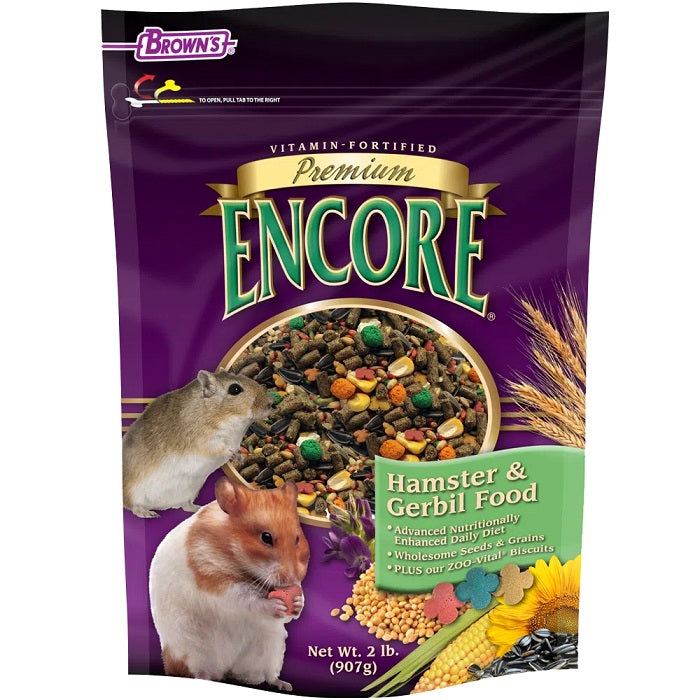 Alimento Browns Encore Hàmster y Gerbil 2Lb