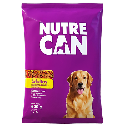Alimento Seco Para Perros Adultos NutreCan Raza Mediana y Grande