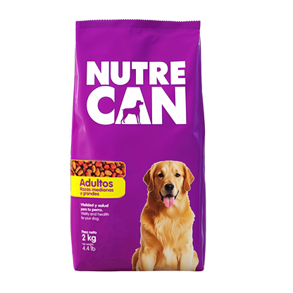 Alimento Seco Para Perros Adultos NutreCan Raza Mediana y Grande