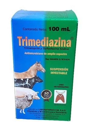Trimediazina V.M. Inyectable. 100 ML