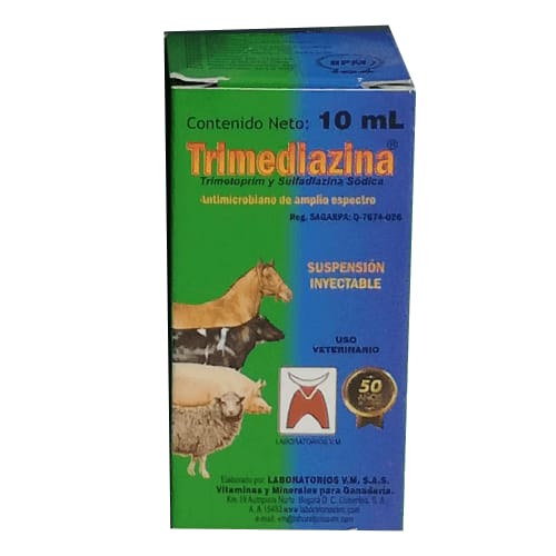TrimediazinaV.M. Inyectable. 10 ML