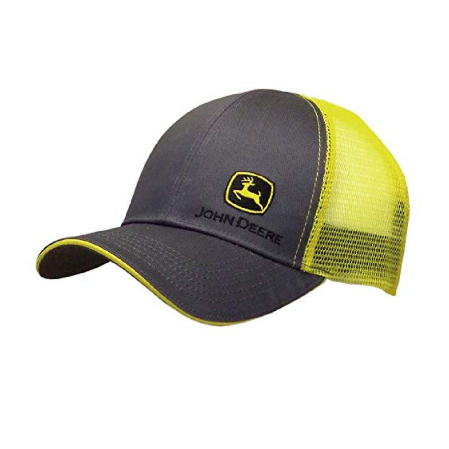 Gorra John Deere Gris con Malla Amarilla LP73501