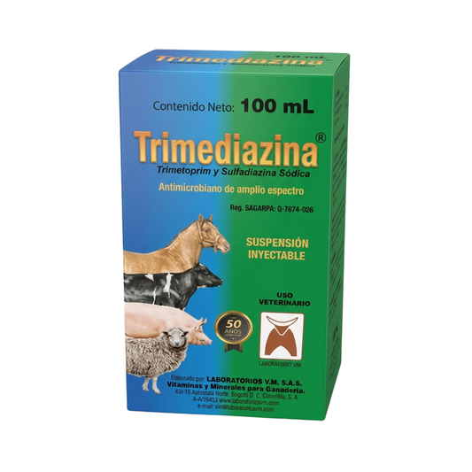 Trimediazina V.M. Inyectable. 100 ML