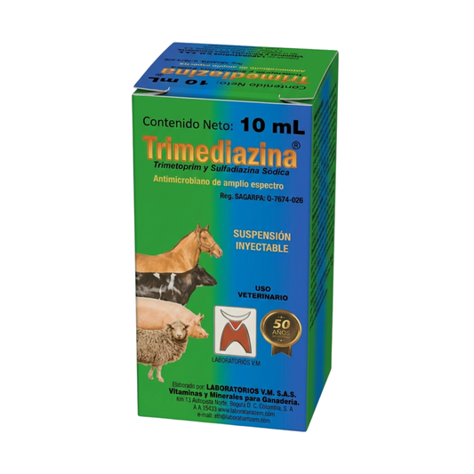 TrimediazinaV.M. Inyectable. 10 ML