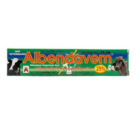 Albendavem 25% + Co Jeringa 12ML