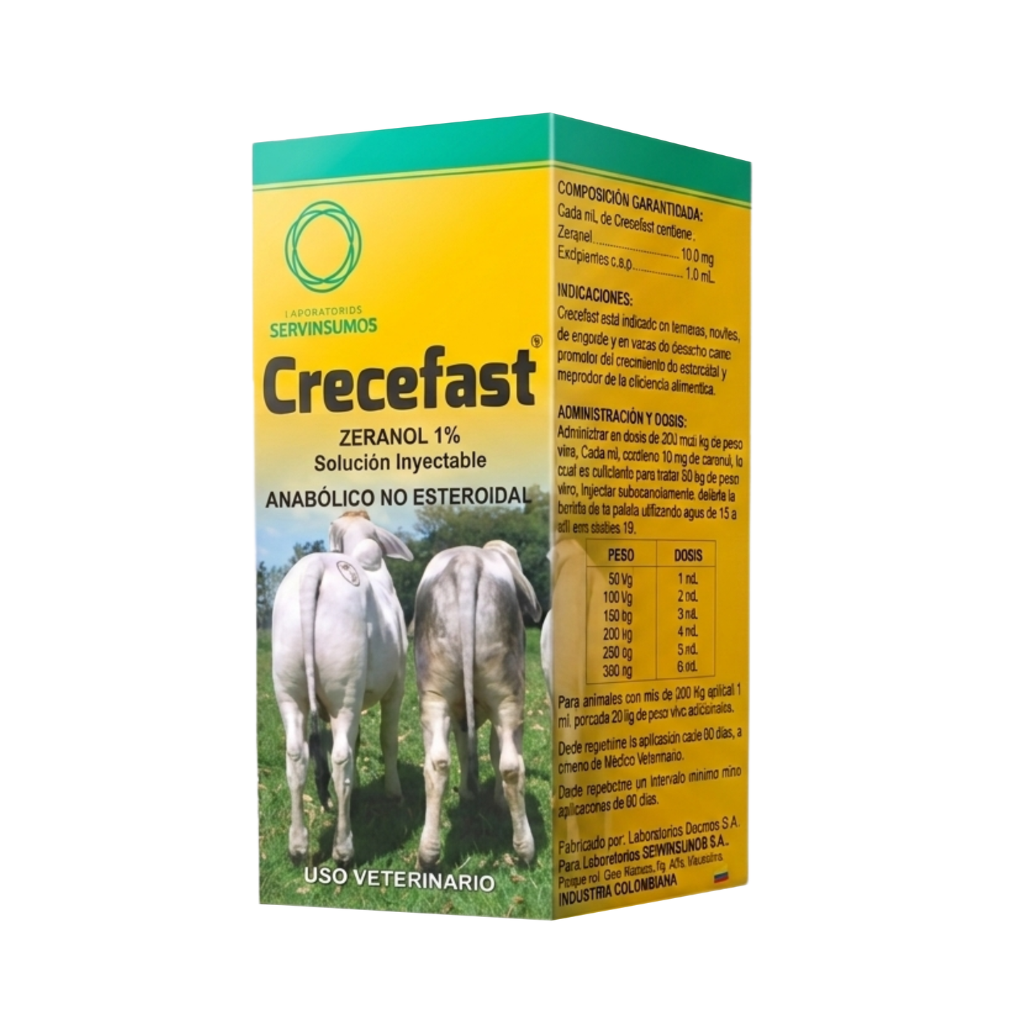 Crecefast Zeranol Inyectable 1% 250ML