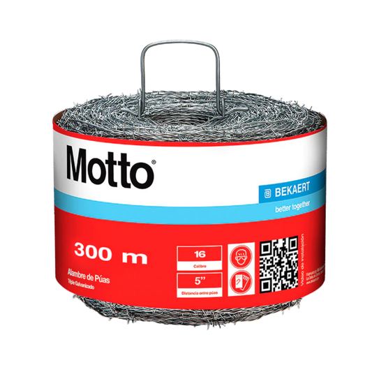 Alambre de Púas Motto Calibre 16 300 M