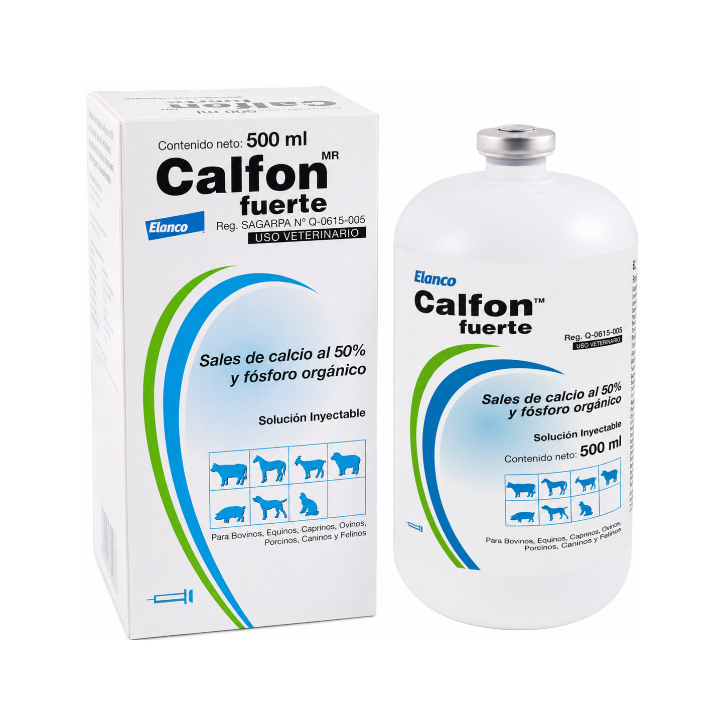 Calfon Fuerte 50 % Inyectable 500 Cc