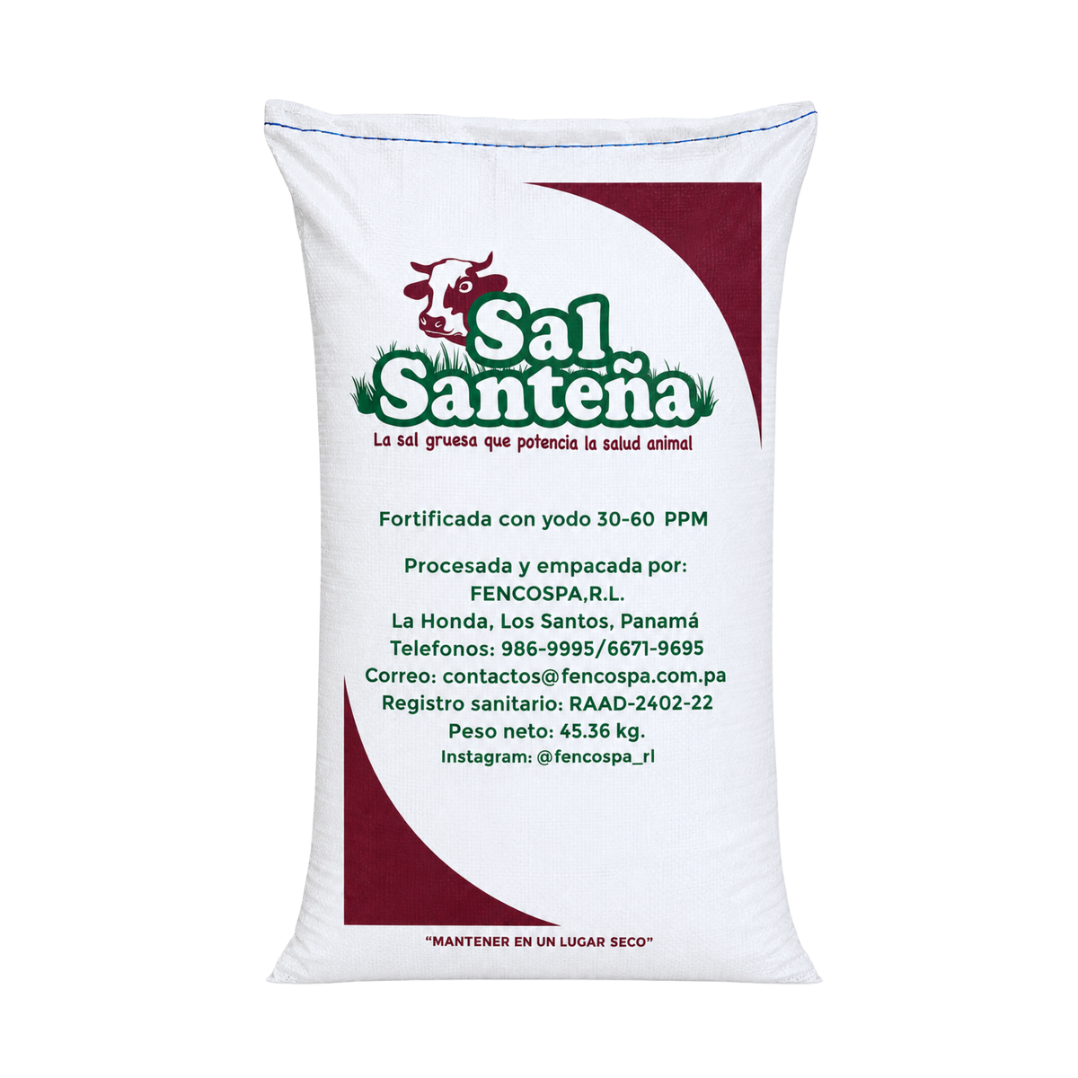 Sal Ganadera Cruda 90% 100 Lbs