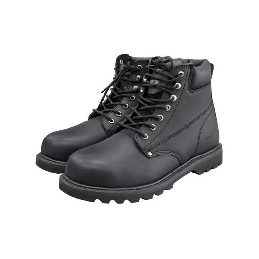 Bota Cuero Negro Talla 11