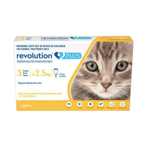 Pipeta revolution Plus 0.25ml 2.5Kg