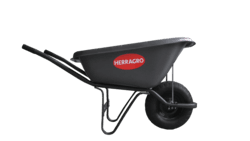 Carretilla plástica Herragro de mango metálico 6.5ft3