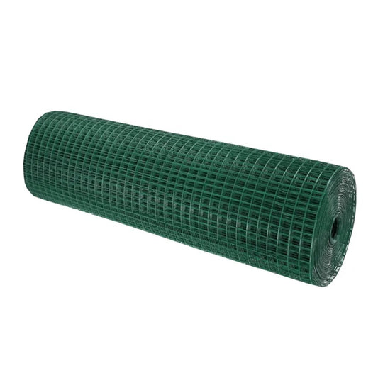 Malla Cuadro chicos verde Revestida 1"x2"x25'