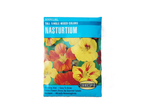 Nasturtium Tall Single Mixed Colors