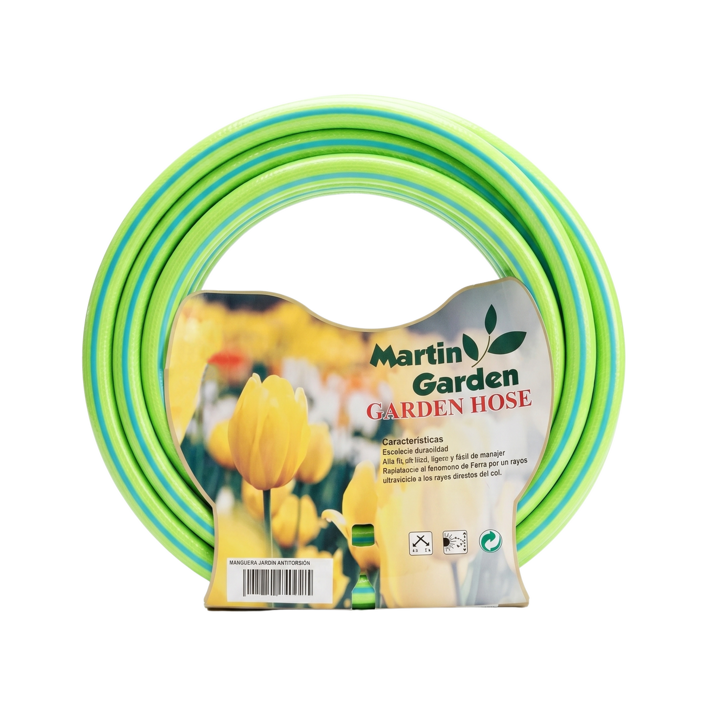 Manguera Martin Garden 5/8" x 25' verde/celeste