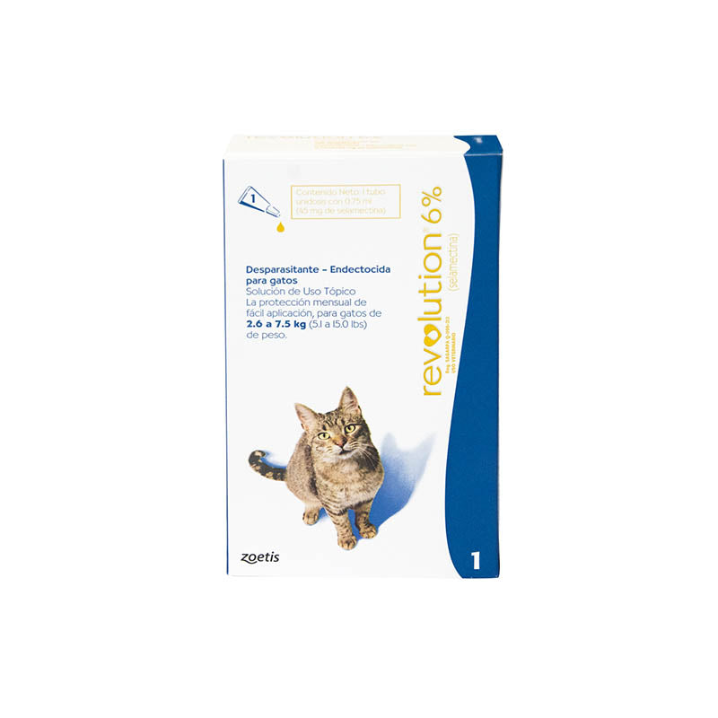 Desparasitante Externo Para Gatos Revolution Azul 45 Mg 5-16 LB