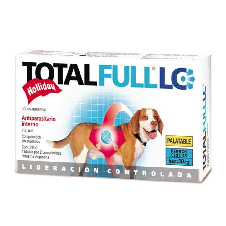 Desparasitante Interno Para Perros de Razas Pequeñas Total Full 2 Tabletas