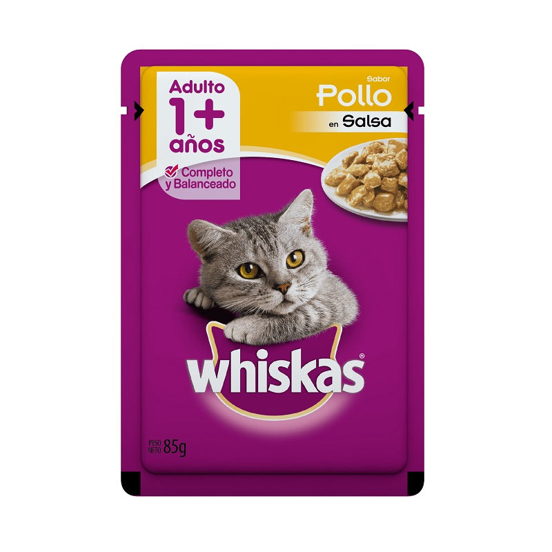 Alimento Hùmedo Para Gatos Whiskas Pouch Pollo 85g