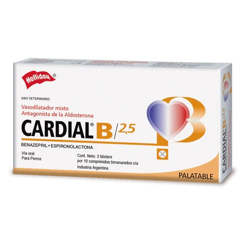 Cardial B 2 5 Mg Caja 20 Tabletas