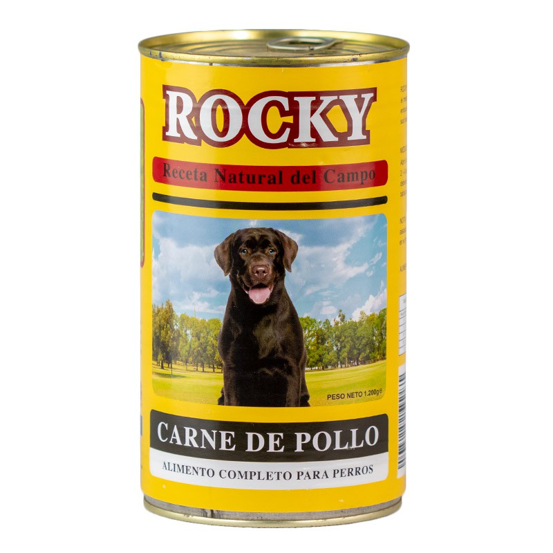 Alimento en Lata para Perro Rocky Sabor a Pollo 400 Gramos