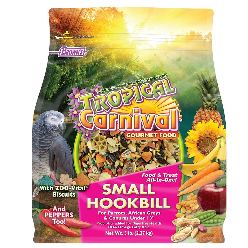 Alimento Browns Tropical Carnival Loro Small 5 Lb